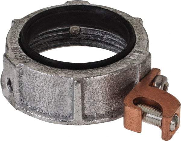 Cooper Crouse-Hinds - 1-1/2" Trade, Malleable Iron Threaded Rigid/Intermediate (IMC) Conduit Bushing - Partially Insulated - Top Tool & Supply