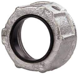 Cooper Crouse-Hinds - 1" Trade, Malleable Iron Threaded Rigid/Intermediate (IMC) Conduit Bushing - Partially Insulated - Top Tool & Supply