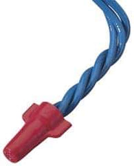 Ideal - 2, 18 to 4, 10 AWG, 600 Volt, Flame Retardant, Wing Twist on Wire Connector - Red, 221°F - Top Tool & Supply