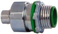 Cooper Crouse-Hinds - 3/8" Trade, Steel Threaded Straight Liquidtight Conduit Connector - Insulated - Top Tool & Supply