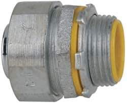 Cooper Crouse-Hinds - 1" Trade, Malleable Iron Threaded Straight Liquidtight Conduit Connector - Insulated - Top Tool & Supply