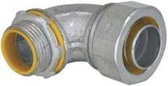 Cooper Crouse-Hinds - 1" Trade, Malleable Iron Threaded Angled Liquidtight Conduit Connector - Insulated - Top Tool & Supply