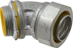 Cooper Crouse-Hinds - 1-1/4" Trade, Malleable Iron Threaded Angled Liquidtight Conduit Connector - Insulated - Top Tool & Supply