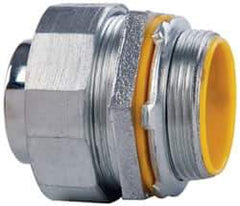 Cooper Crouse-Hinds - 1-1/2" Trade, Malleable Iron Threaded Straight Liquidtight Conduit Connector - Insulated - Top Tool & Supply