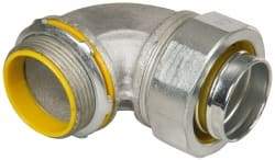 Cooper Crouse-Hinds - 1-1/2" Trade, Malleable Iron Threaded Angled Liquidtight Conduit Connector - Insulated - Top Tool & Supply