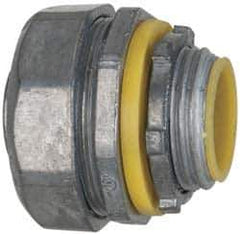 Cooper Crouse-Hinds - 3/4" Trade, Die Cast Zinc Threaded Straight Liquidtight Conduit Connector - Insulated - Top Tool & Supply