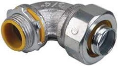 Cooper Crouse-Hinds - 3/4" Trade, Malleable Iron Threaded Angled Liquidtight Conduit Connector - Insulated - Top Tool & Supply