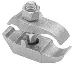 Cooper Crouse-Hinds - 1-1/4" Pipe, Malleable Iron, Electro Galvanized Conduit Clamp - 1 Mounting Hole - Top Tool & Supply