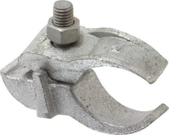 Cooper Crouse-Hinds - 2" Pipe, Malleable Iron, Electro Galvanized Conduit Clamp - 1 Mounting Hole - Top Tool & Supply