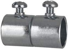 Cooper Crouse-Hinds - 1/2" Trade, Steel Set Screw EMT Conduit Coupling - Noninsulated - Top Tool & Supply