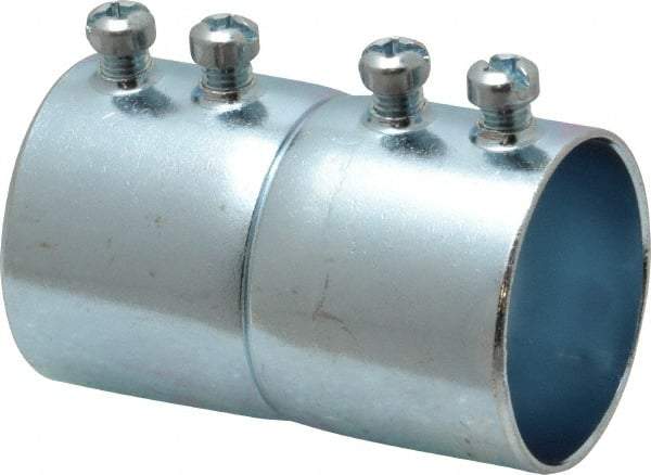 Cooper Crouse-Hinds - 1-1/4" Trade, Steel Set Screw EMT Conduit Coupling - Noninsulated - Top Tool & Supply