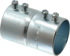 Cooper Crouse-Hinds - 1-1/2" Trade, Steel Set Screw EMT Conduit Coupling - Noninsulated - Top Tool & Supply