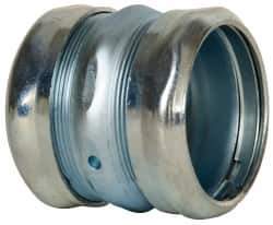 Cooper Crouse-Hinds - 2" Trade, Steel Compression EMT Conduit Coupling - Noninsulated - Top Tool & Supply