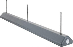 Eagle - 72" Long x 8" Wide x 4" High, Parking Curb - Gray, High Density Polyethylene - Top Tool & Supply