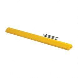 Eagle - 72" Long x 8" Wide x 4" High, Parking Curb - Yellow, High Density Polyethylene - Top Tool & Supply