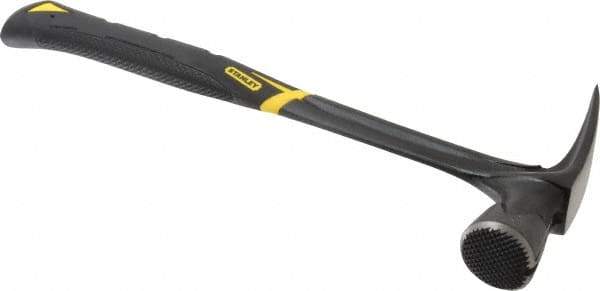 Stanley - 1-3/4 Lb Head, Straight Rip Claw Framing Hammer - 16" OAL, Forged Steel Head, 1-3/8" Face Diam, Checkered Face, Steel Handle with Grip - Top Tool & Supply