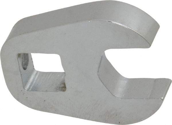 Proto - 1/2" 3/8" Drive Chrome Open End Crowfoot Wrench - 1.1" Head Diam x 1/4" Head Thickness - Top Tool & Supply