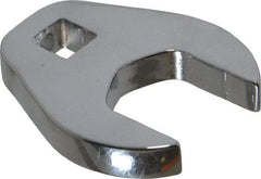 Proto - 7/8" 3/8" Drive Chrome Open End Crowfoot Wrench - 1.781" Head Diam x 1/4" Head Thickness - Top Tool & Supply