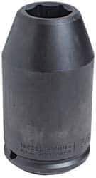 Proto - 1-1/2" Drive 3-11/16" Deep Impact Socket - 6 Points, 6-3/4" OAL - Top Tool & Supply