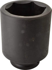 Proto - 1-1/2" Drive 3-7/8" Deep Impact Socket - 6 Points, 6-3/4" OAL - Top Tool & Supply