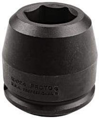 Proto - 1-1/2" Drive 75mm Standard Impact Socket - 6 Points, 4-1/2" OAL - Top Tool & Supply