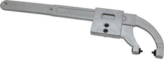 Facom - 0" to 3-15/16" Capacity, Satin Chrome Finish, Pin Spanner Wrench - 14-1/4" OAL, 4mm Hook Pin Height - Top Tool & Supply