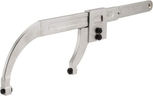 Facom - 0" to 7-7/8" Capacity, Satin Chrome Finish, Pin Spanner Wrench - 20-3/4" OAL, 6mm Hook Pin Height - Top Tool & Supply