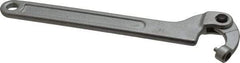 Facom - 19/32" to 1-3/8" Capacity, Satin Chrome Finish, Adjustable Pin Spanner Wrench - 6-39/64" OAL, 3mm Hook Pin Height - Top Tool & Supply