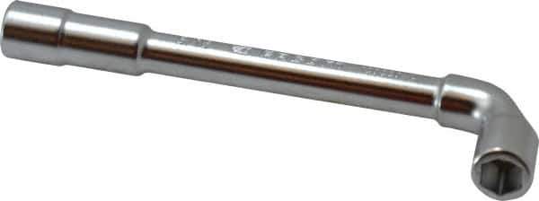 Facom - 5/16", 6 Point, Satin Chrome Coated, 90 ° Offset Socket Wrench - 114mm OAL, 12.5mm Head Thickness - Top Tool & Supply