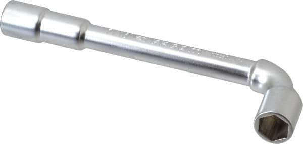 Facom - 7/16", 6 Point, Satin Chrome Coated, 90 ° Offset Socket Wrench - 136mm OAL, 16.5mm Head Thickness - Top Tool & Supply