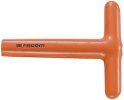 Facom - 8mm 6 Point Insulated Box Wrench - Single End, 19/32" Head Diam, 5-11/16" OAL, Steel - Top Tool & Supply