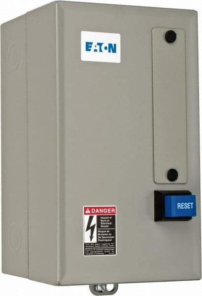 Eaton Cutler-Hammer - 480 Coil VAC, 9 Amp, Nonreversible Enclosed Enclosure NEMA Motor Starter - 2 hp at 1 Phase, 1 Enclosure Rating - Top Tool & Supply