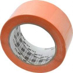 3M - Orange Solid Color Vinyl Tape - 2" Wide x 108' Long x 0.005" Thick, General Traffic - Top Tool & Supply