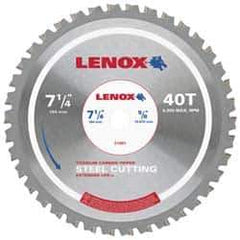 Lenox - 14" Diam, 1" Arbor Hole Diam, 90 Tooth Wet & Dry Cut Saw Blade - Titanium Carbide-Tipped, General Purpose Action, Standard Round Arbor - Top Tool & Supply