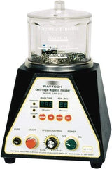 Raytech - 1/12 hp, 150 Grams Pin Capacity, Centrifugal Magnetic Finisher - 6" Bowl Diam, 115 Volts, with Variable Speed, Forward-Reverse Function & Programmable Timer - Top Tool & Supply