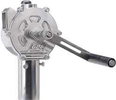 GPI - 3/4" Outlet, 10 GPM, Aluminum Hand Operated Rotary Pump - For 15, 30 & 55 Gal Drums, For Diesel Fuel, Kerosene, Medium Weight Oils & Gasoline - Top Tool & Supply