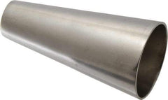 VNE - 2 x 1", Unpolished Style, Sanitary Stainless Steel Pipe Concentric Reducer - Butt Weld x Butt Weld Connection, Grade 304 - Top Tool & Supply