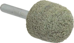 Standard Abrasives - 1" Head Diam x 1" Thickness, A21, Ball Nose End, Aluminum Oxide Mounted Point - Black, 34,500 RPM - Top Tool & Supply