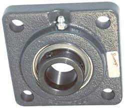 Browning - 1-1/2" ID, 5-1/8" OAL x 5-1/8" OAH 4-Bolt Flange - 4,467 Lb Static Cap, 7,340 Lb Dyn Cap, 4" Btw Mnt Hole Ctrs, Cast Iron - Top Tool & Supply