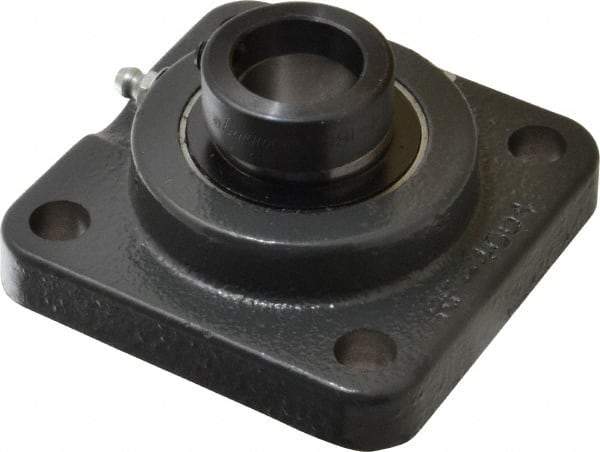 Browning - 1" ID, 3-3/4" OAL x 3-3/4" OAH 4-Bolt Flange - 1,651 Lb Static Cap, 2,801 Lb Dyn Cap, 2-3/4" Btw Mnt Hole Ctrs, Cast Iron - Top Tool & Supply