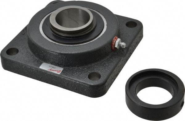 Browning - 1-1/2" ID, 5-1/8" OAL x 5-1/8" OAH 4-Bolt Flange - 4,467 Lb Static Cap, 7,340 Lb Dyn Cap, 4" Btw Mnt Hole Ctrs, Cast Iron - Top Tool & Supply