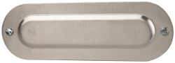 Cooper Crouse-Hinds - 2" Trade, Aluminum Conduit Body Cover Plate - Use with Series 5 Conduit Outlet Bodies - Top Tool & Supply