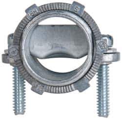 Cooper Crouse-Hinds - 3/4" Trade, Die Cast Zinc Squeeze Clamp Straight FMC Conduit Connector - Noninsulated - Top Tool & Supply