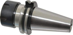 Parlec - 0.078" to 0.787" Capacity, 2.48" Projection, CAT40 Taper Shank, ER32 Collet Chuck - 0.0002" TIR, Through-Spindle - Exact Industrial Supply