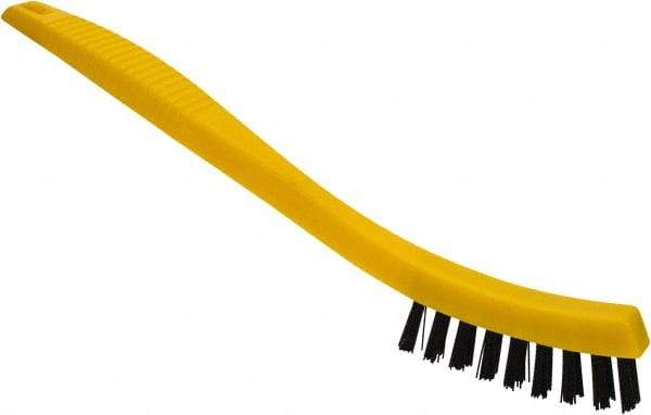 Rubbermaid - 0.6" Bristle Length, Polypropylene Scrub Brush - 8-1/2" OAL, Black, Plastic Block - Top Tool & Supply