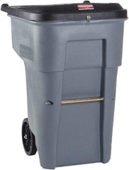 Rubbermaid - 65 Gal Gray Rectangle Confidential Document Container - 41.8" High x 32.3" Long x 25.3" Wide - Top Tool & Supply