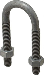 Cooper Crouse-Hinds - Malleable Iron Rigid U-Bolts - 1/2" Rigid, Electrogalvanized Finish - Top Tool & Supply