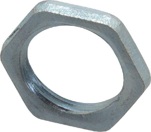 Cooper Crouse-Hinds - 3/8" Trade, Steel Threaded Rigid/Intermediate (IMC) Conduit Locknut - Noninsulated - Top Tool & Supply