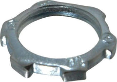 Cooper Crouse-Hinds - 1/2" Trade, Steel Threaded Rigid/Intermediate (IMC) Conduit Locknut - Noninsulated - Top Tool & Supply