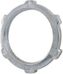 Cooper Crouse-Hinds - 1" Trade, Steel Threaded Rigid/Intermediate (IMC) Conduit Locknut - Noninsulated - Top Tool & Supply